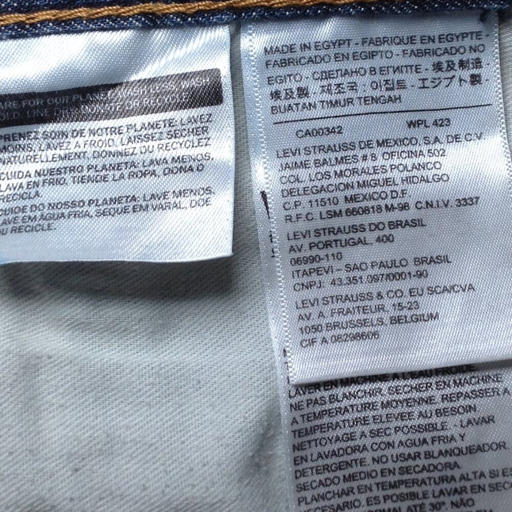VINTAGE Levis 33x30 2012 514's, Distressed, Trending, Stylish, Dudecore, Classic - Picture 6 of 8